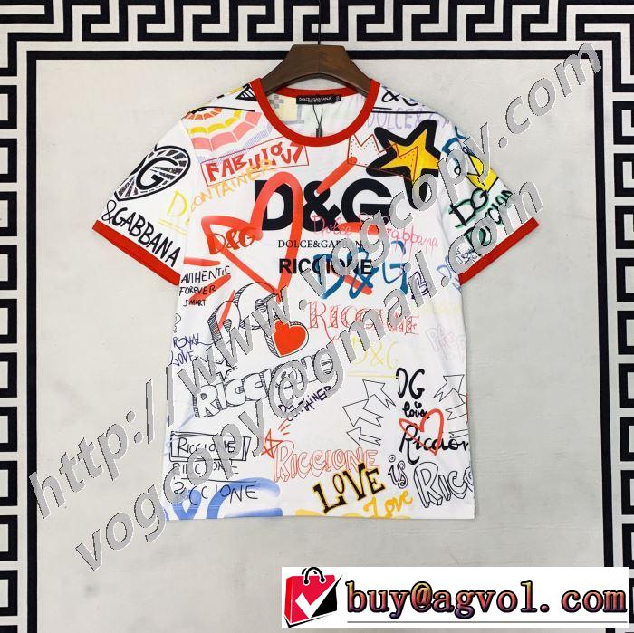 半袖Tシャツ 2色可選 累積売上総額第１位 ドルチェ＆ガッバーナ Dolce&Gabbana 20SS☆送料込