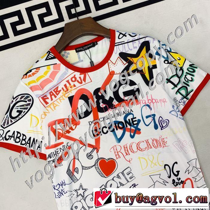 半袖Tシャツ 2色可選 累積売上総額第１位 ドルチェ＆ガッバーナ Dolce&Gabbana 20SS☆送料込