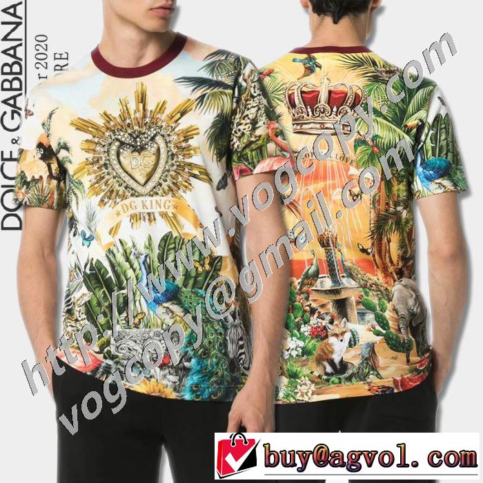 大人気のブランドの新作 半袖Tシャツ 普段のファッション ドルチェ＆ガッバーナ Dolce&Gabbana
