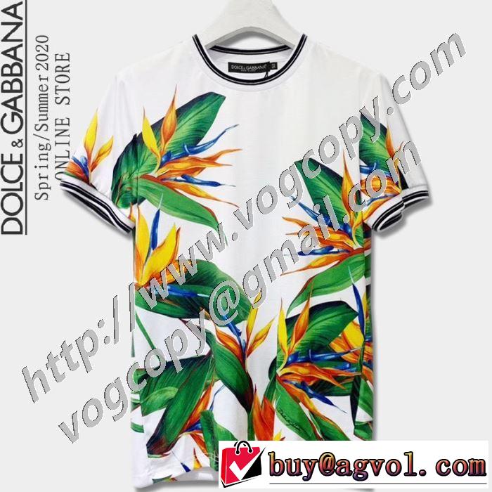 2色可選 確定となる上品 半袖Tシャツ 取り入れやすい ドルチェ＆ガッバーナ Dolce&Gabbana
