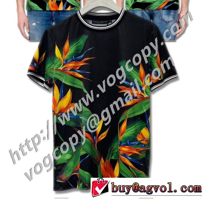 2色可選 確定となる上品 半袖Tシャツ 取り入れやすい ドルチェ＆ガッバーナ Dolce&Gabbana