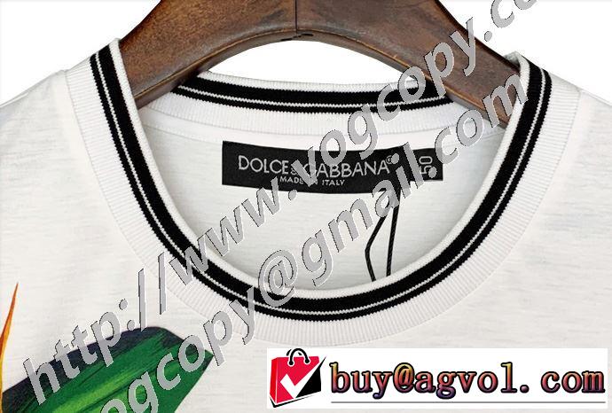 2色可選 確定となる上品 半袖Tシャツ 取り入れやすい ドルチェ＆ガッバーナ Dolce&Gabbana
