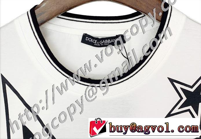 通勤通学どちらでも使え 半袖Tシャツ 素敵なアイテム ドルチェ＆ガッバーナ Dolce&Gabbana