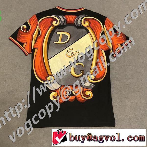 人気ランキング最高 半袖Tシャツ 新作が見逃せない ドルチェ＆ガッバーナ Dolce&Gabbana