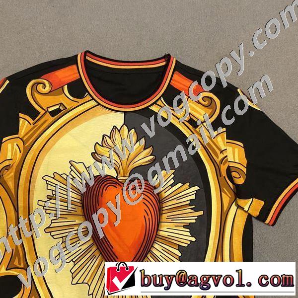 人気ランキング最高 半袖Tシャツ 新作が見逃せない ドルチェ＆ガッバーナ Dolce&Gabbana