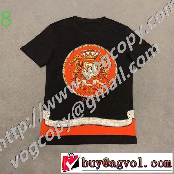 有名ブランドです 半袖Tシャツ 一目惚れ級に ドルチェ＆ガッバーナ Dolce&Gabbana