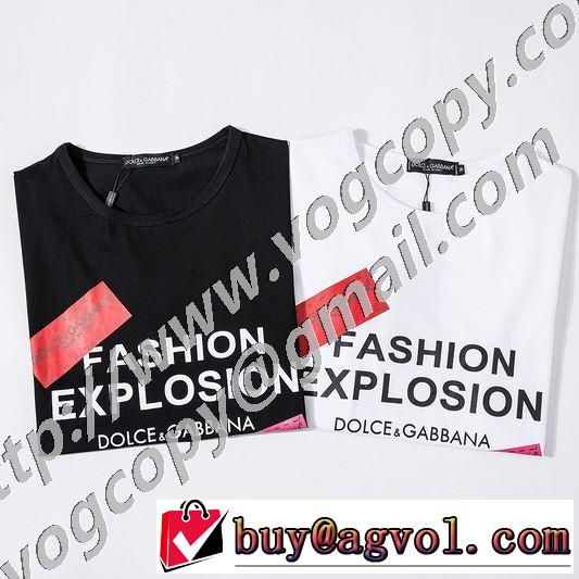 半袖Tシャツ 2色可選 オススメのアイテムを見逃すな ドルチェ＆ガッバーナ Dolce&Gabbana