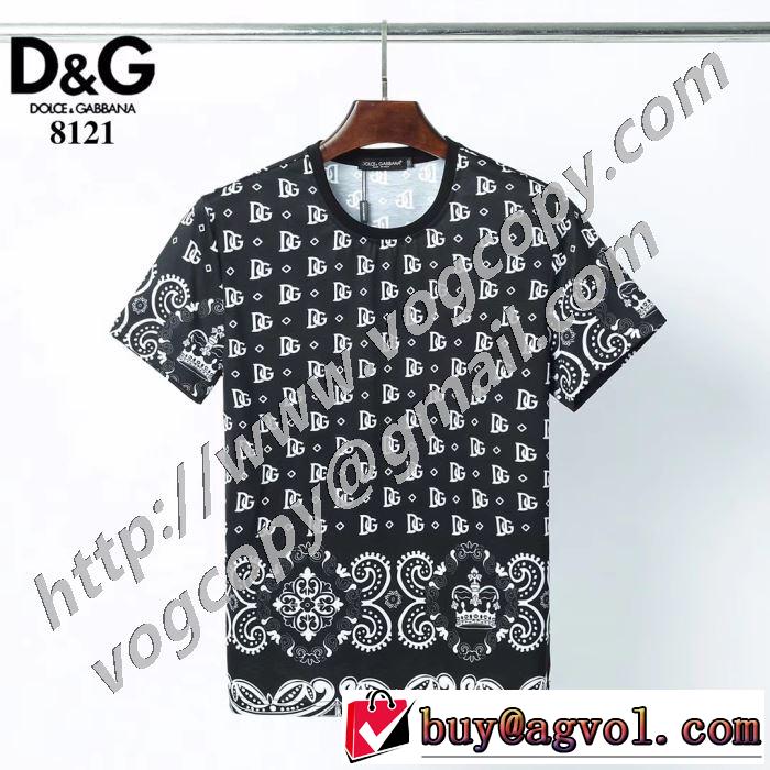 普段使いにも最適なアイテム 半袖Tシャツ 人気の高いブランド ドルチェ＆ガッバーナ Dolce&Gabbana