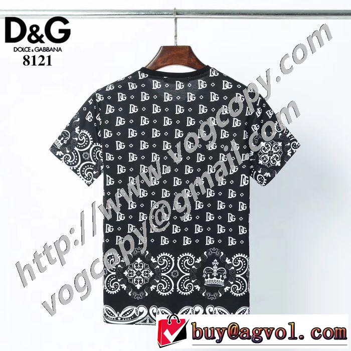 普段使いにも最適なアイテム 半袖Tシャツ 人気の高いブランド ドルチェ＆ガッバーナ Dolce&Gabbana