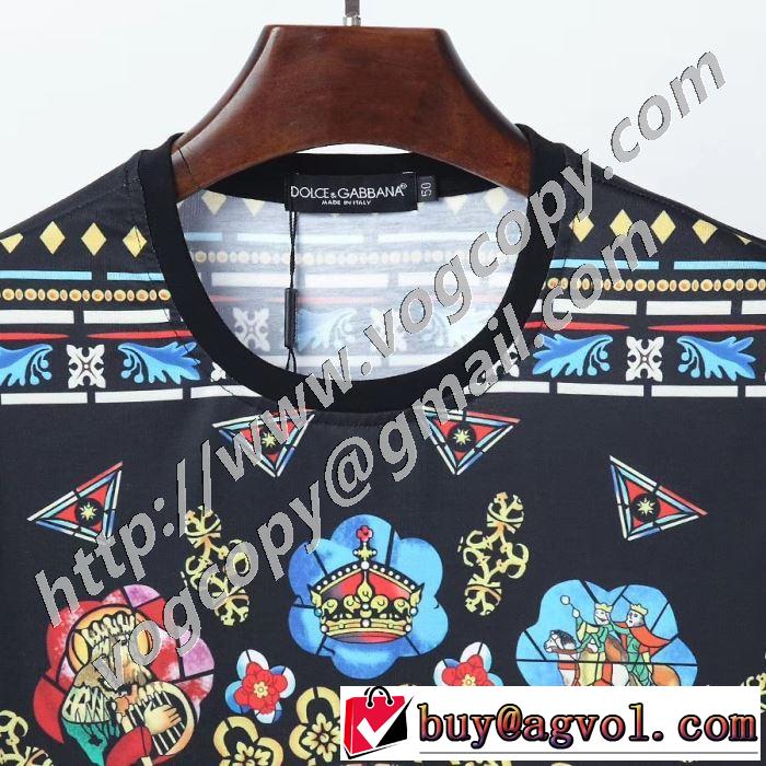 ドルチェ＆ガッバーナストリート界隈でも人気  Dolce&Gabbana 20新作です 半袖Tシャツ