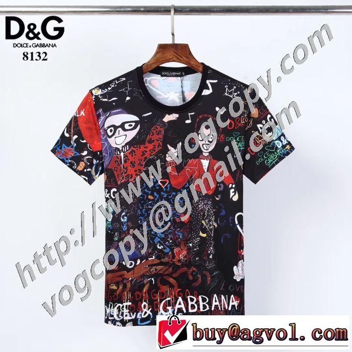 2020話題の商品 2色可選 ドルチェ＆ガッバーナ Dolce&Gabbana 飽きもこないデザイン 半袖Tシャツ