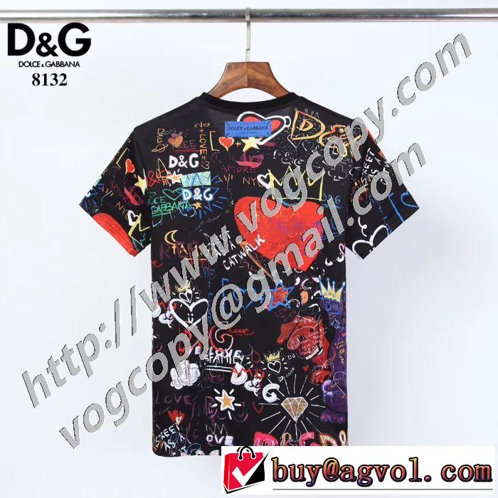 2020話題の商品 2色可選 ドルチェ＆ガッバーナ Dolce&Gabbana 飽きもこないデザイン 半袖Tシャツ