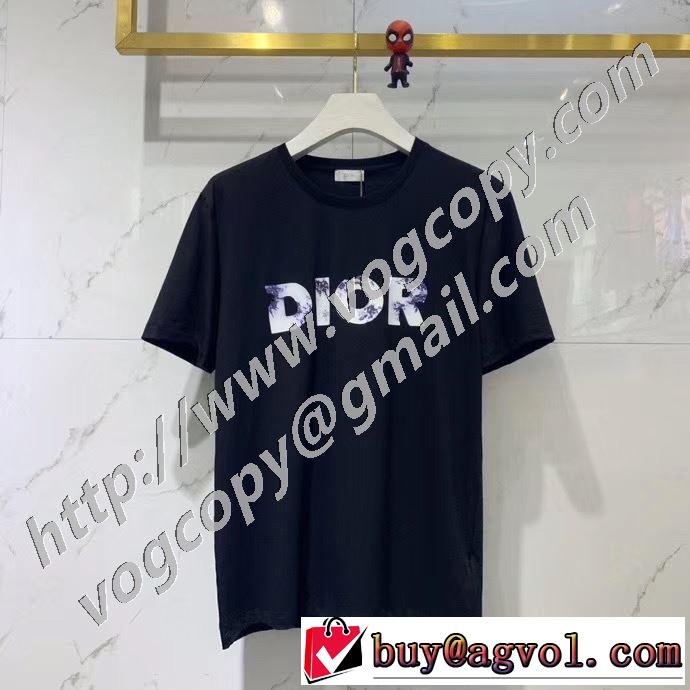 2色可選 エレガントな雰囲気 半袖Tシャツ VIP価格SALE ディオール DIOR  おしゃれな人が持っている
