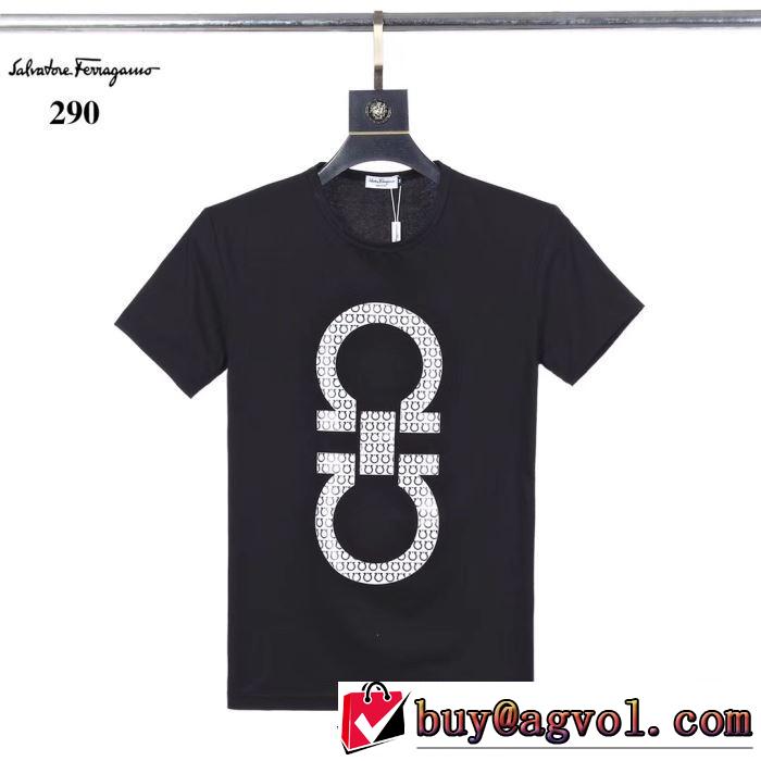 2020年春限定 3色可選 サルヴァトーレフェラガモ FERRAGAMO 春夏コレクション新品 半袖Tシャツ