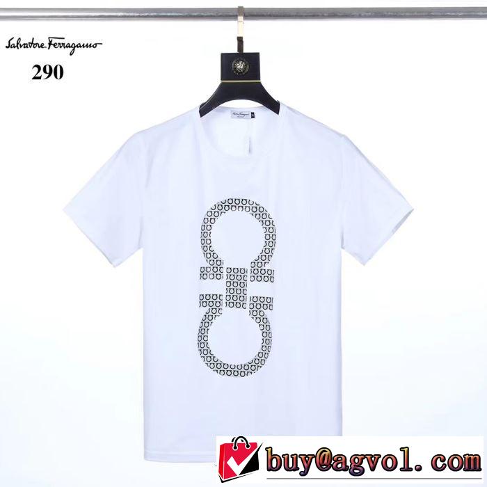2020年春限定 3色可選 サルヴァトーレフェラガモ FERRAGAMO 春夏コレクション新品 半袖Tシャツ