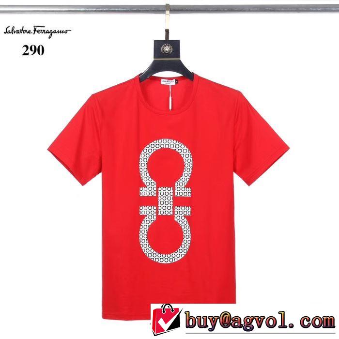 2020年春限定 3色可選 サルヴァトーレフェラガモ FERRAGAMO 春夏コレクション新品 半袖Tシャツ