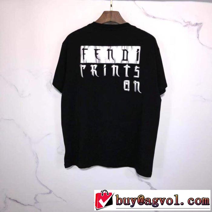差をつけたい人にもおすすめ 多色可選 半袖Tシャツ 飽きもこないデザイン フェンディ FENDI