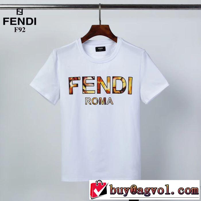 2020話題の商品 フェンディ2色可選  FENDI 今季の主力おすすめ 半袖Tシャツ人気は今季も健在