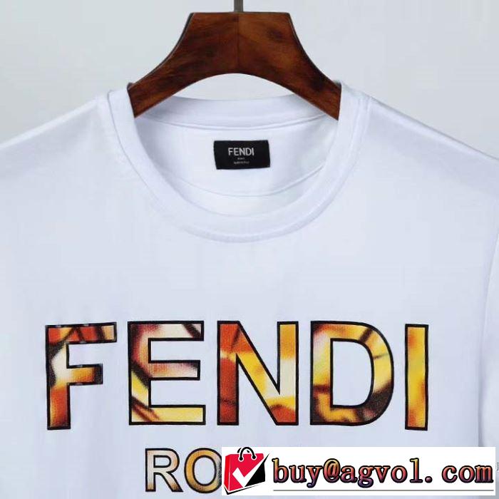 2020話題の商品 フェンディ2色可選  FENDI 今季の主力おすすめ 半袖Tシャツ人気は今季も健在