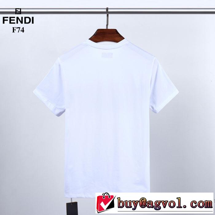 半袖Tシャツ 2色可選 差をつけたい人にもおすすめ フェンディ FENDI 春夏コレクション新品