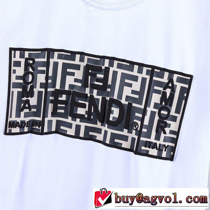 半袖Tシャツ 2色可選 差をつけたい人にもおすすめ フェンディ FENDI 春夏コレクション新品