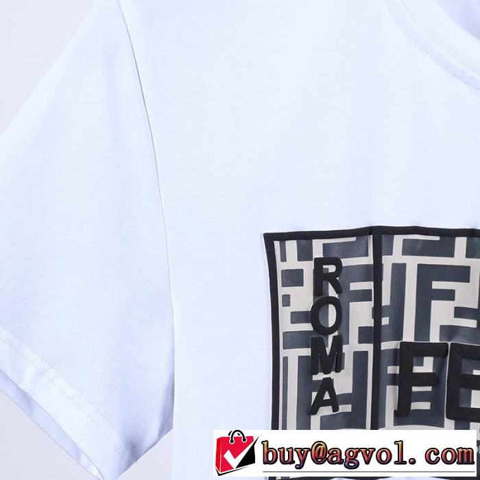 半袖Tシャツ 2色可選 差をつけたい人にもおすすめ フェンディ FENDI 春夏コレクション新品