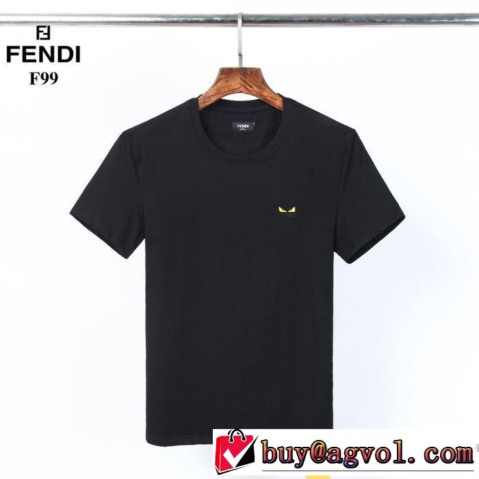 2色可選 大活躍する フェンディ FENDI 普段見ないデザインばかり 半袖Tシャツ 大人気柄
