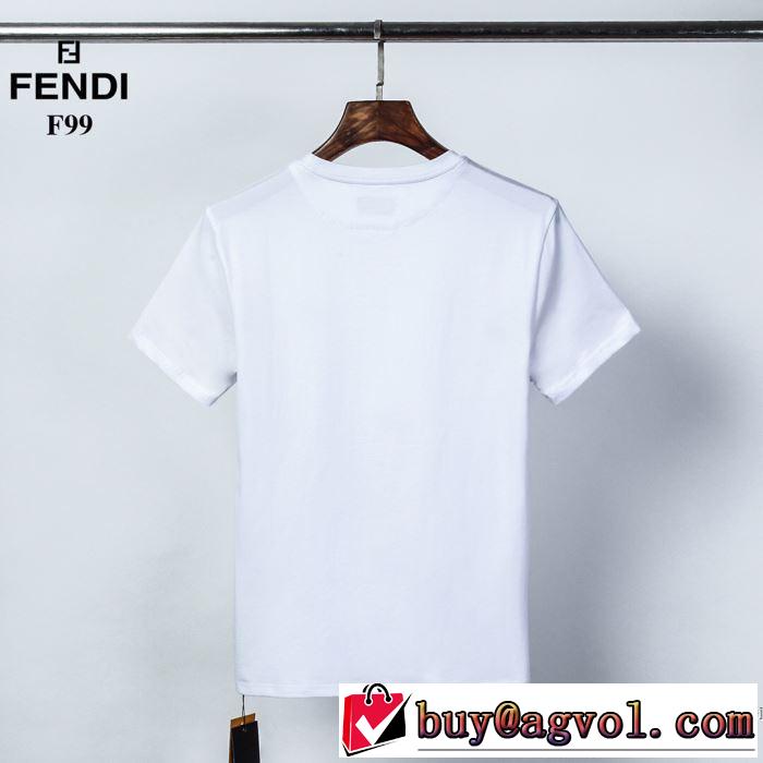 2色可選 大活躍する フェンディ FENDI 普段見ないデザインばかり 半袖Tシャツ 大人気柄