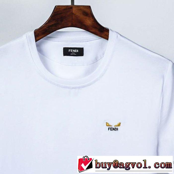 2色可選 大活躍する フェンディ FENDI 普段見ないデザインばかり 半袖Tシャツ 大人気柄