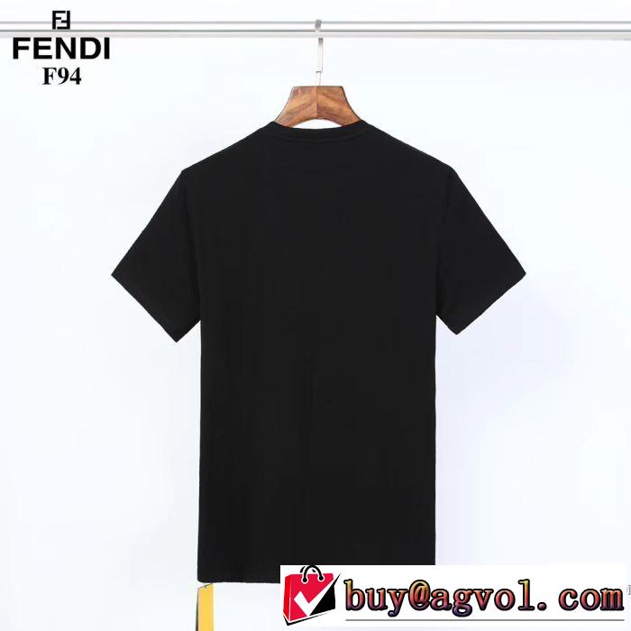 2色可選 フェンディ幅広いアイテムを展開  FENDI高級感のある素材 半袖Tシャツ 2020年春限定