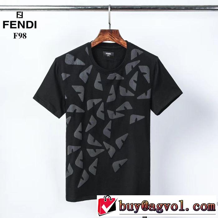 半袖Tシャツ 累積売上総額第１位 2色可選 フェンディ普段のファッション  FENDI 20SS☆送料込
