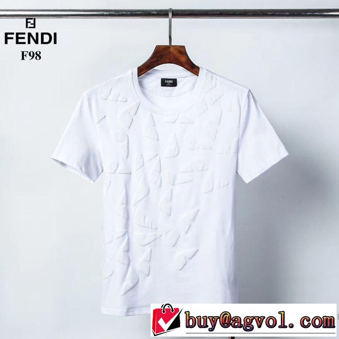 半袖Tシャツ 累積売上総額第１位 2色可選 フェンディ普段のファッション  FENDI 20SS☆送料込