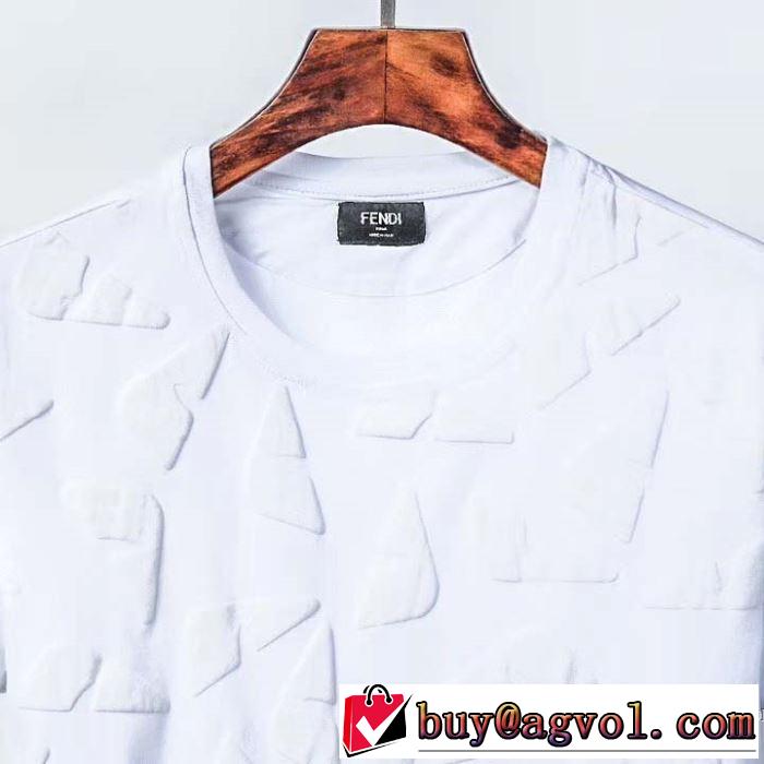 半袖Tシャツ 累積売上総額第１位 2色可選 フェンディ普段のファッション  FENDI 20SS☆送料込