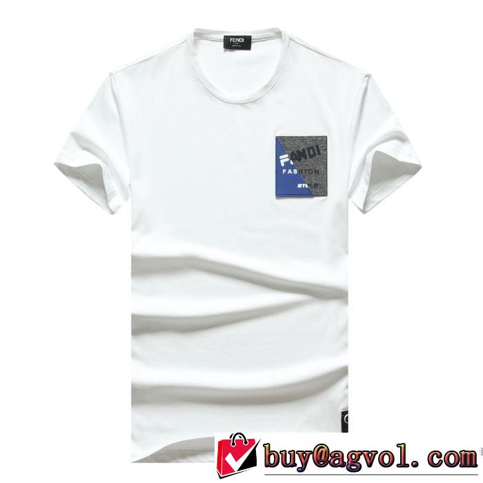 3色可選 フェンディ大人の新作こそ  FENDI おしゃれに大人の必見 半袖Tシャツ 老舗ブランド
