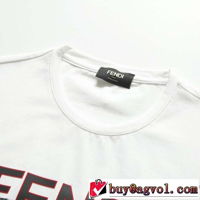 20SS☆送料込 2色可選 半袖Tシャツ 累積売上総額第１位 フェンディ FENDI  破格値