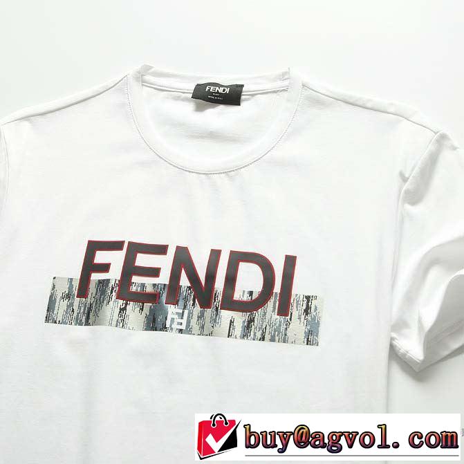 20SS☆送料込 2色可選 半袖Tシャツ 累積売上総額第１位 フェンディ FENDI  破格値