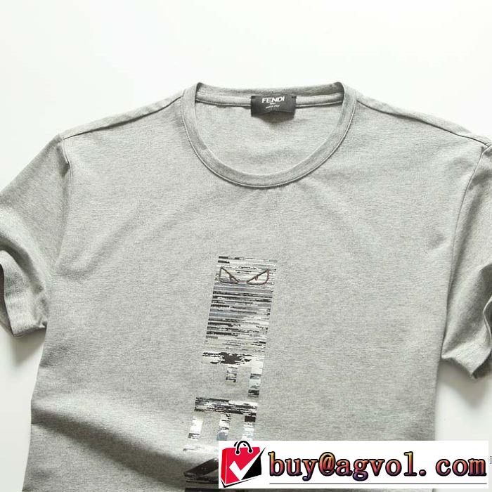 大人気のブランドの新作 半袖Tシャツ 3色可選 普段のファッション フェンディ取り入れやすい  FENDI