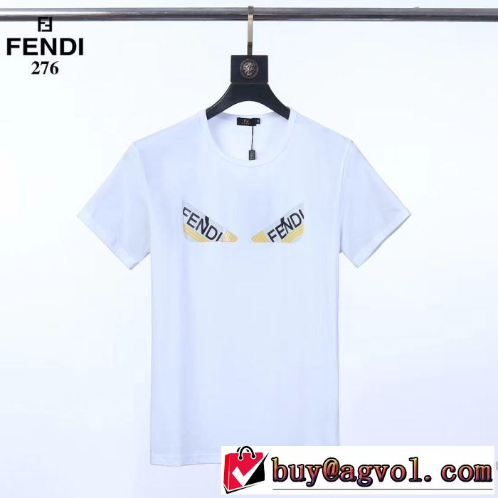 通勤通学どちらでも使え フェンディ3色可選  FENDI 限定アイテムが登場 半袖Tシャツ