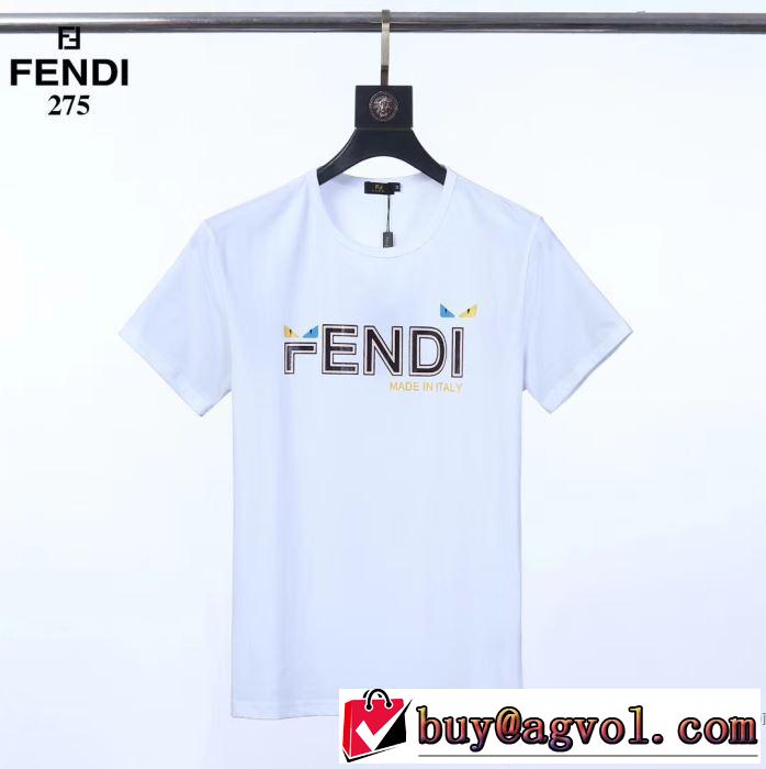 3色可選 半袖Tシャツ 人気ランキング最高 フェンディ 有名ブランドです FENDI 争奪戦必至