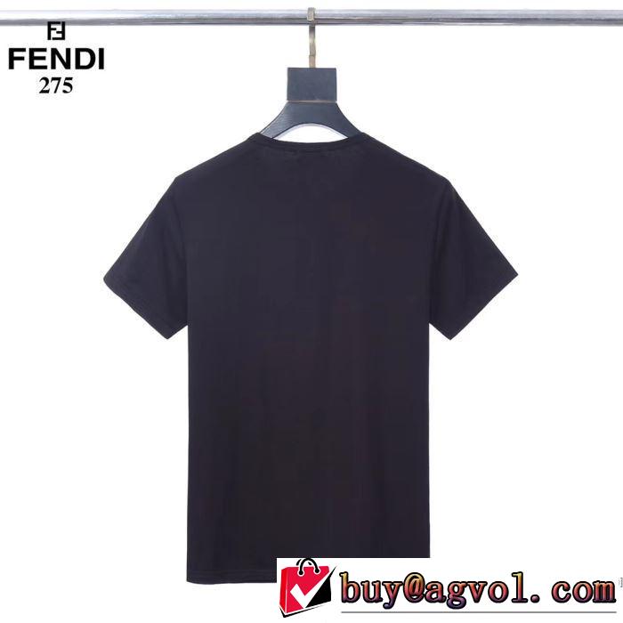 3色可選 半袖Tシャツ 人気ランキング最高 フェンディ 有名ブランドです FENDI 争奪戦必至