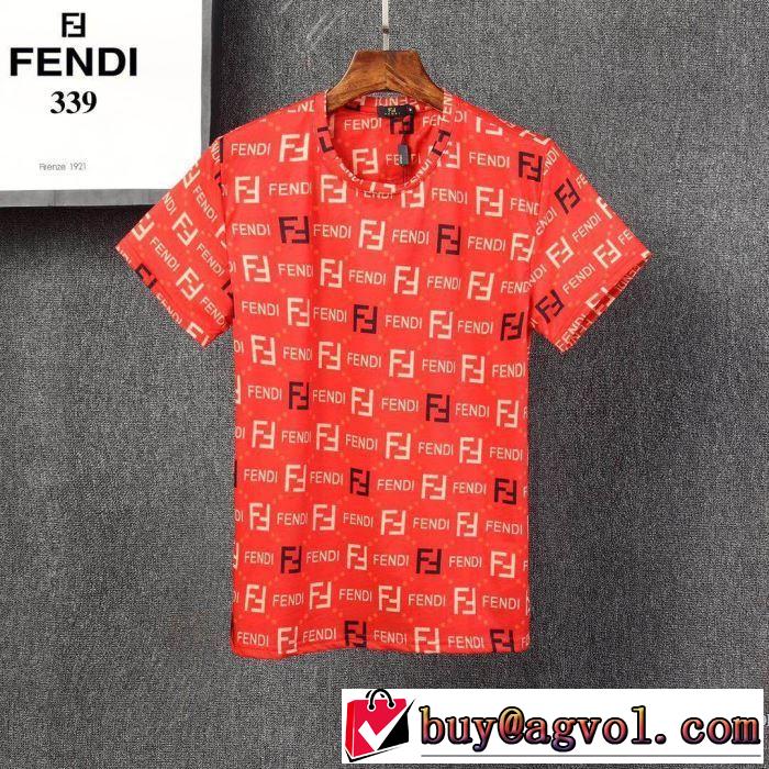 2020年春夏コレクション 3色可選 半袖Tシャツ 注目されている フェンディ FENDI 注目度が上昇中