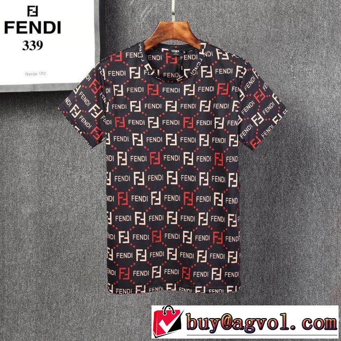 2020年春夏コレクション 3色可選 半袖Tシャツ 注目されている フェンディ FENDI 注目度が上昇中
