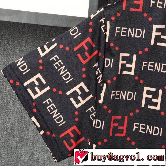 2020年春夏コレクション 3色可選 半袖Tシャツ 注目されている フェンディ FENDI 注目度が上昇中