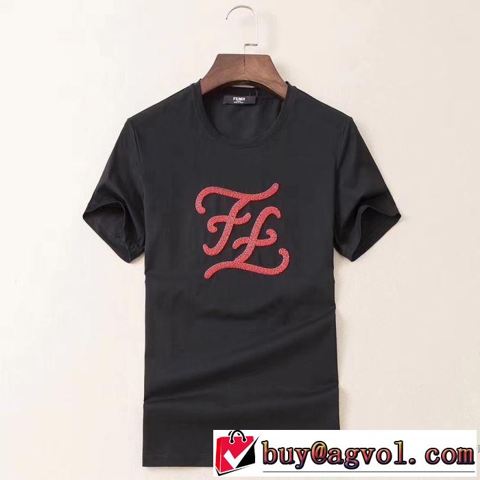コーデの完成度を高める 半袖Tシャツ 3色可選 お手頃プライス フェンディ FENDI さらに魅力的