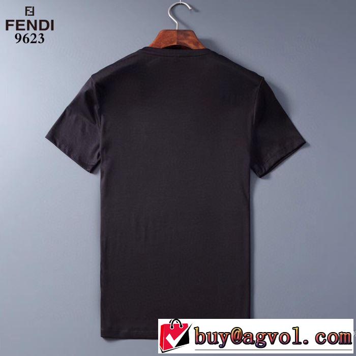 普段使いにも最適なアイテム 2色可選 半袖Tシャツ 人気の高いブランド フェンディ FENDI