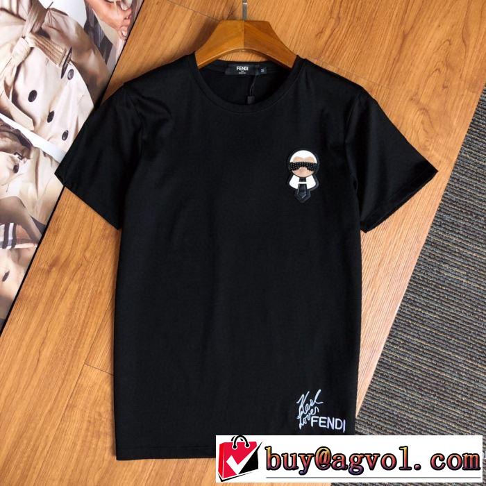 2020春新作 半袖Tシャツ 2色可選 ファッショニスタを中心に新品が非常に人気 フェンディ FENDI