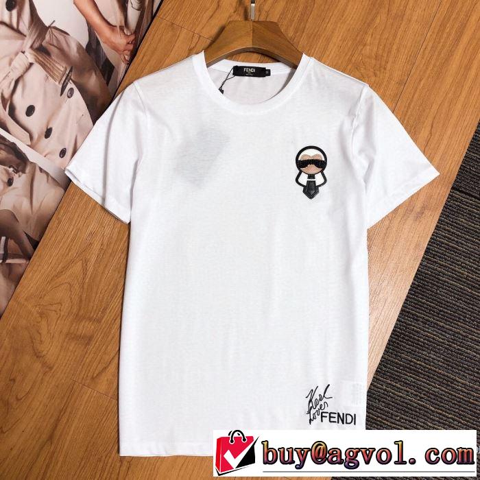 2020春新作 半袖Tシャツ 2色可選 ファッショニスタを中心に新品が非常に人気 フェンディ FENDI