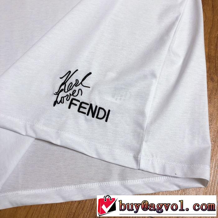 2020春新作 半袖Tシャツ 2色可選 ファッショニスタを中心に新品が非常に人気 フェンディ FENDI
