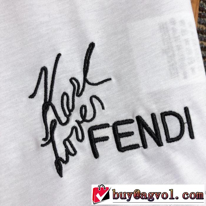 2020春新作 半袖Tシャツ 2色可選 ファッショニスタを中心に新品が非常に人気 フェンディ FENDI