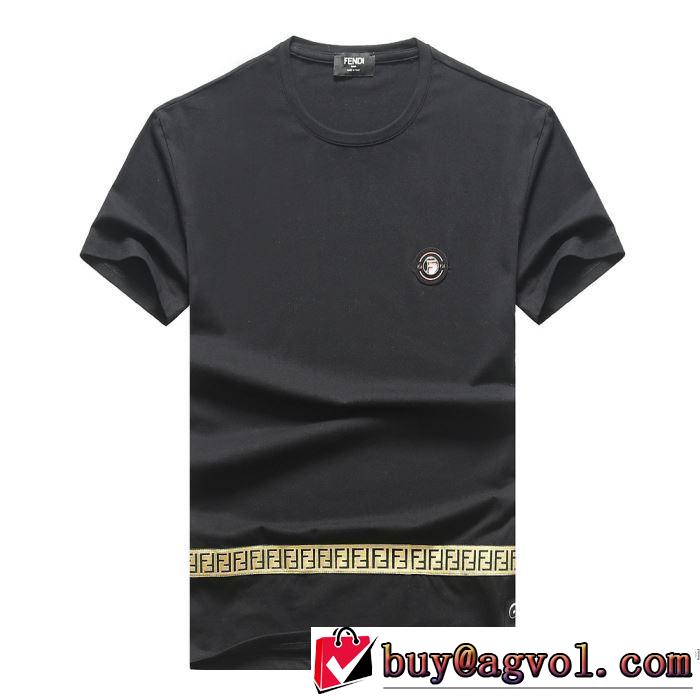ファッションに取り入れよう 3色可選 フェンディ FENDI 人気ランキング最高 半袖Tシャツ争奪戦必至
